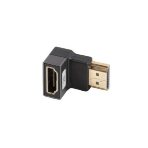 ADAPTADOR 8K LANBERG HDMI(M) A HDMI(H) ANGULO ABAJO ALUMINIO PLATA